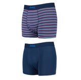 JM891 MEN'S BAMBOO FITTED STRIPED TRUNKS