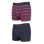 JM894 MEN'S COTTON FITTED STRIPED TRUNKS